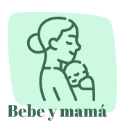 icono bebé y mamá